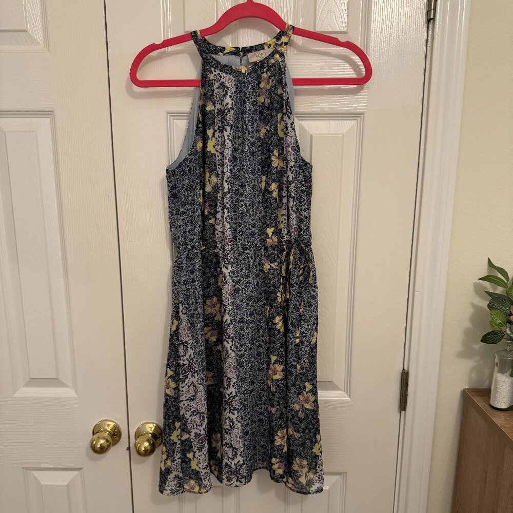 LOFT Outlet Small Blue Mini Dress